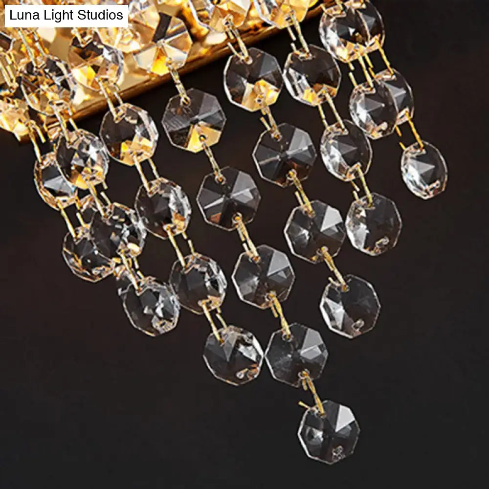 Gray Crystal Wall Sconce