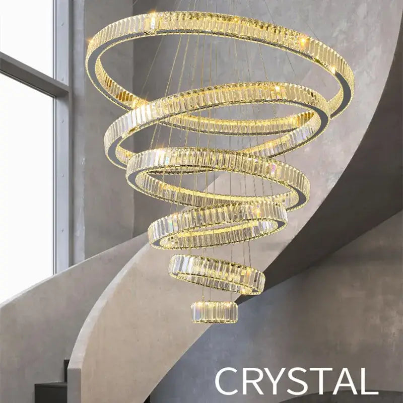 Chrome Crystal LED Chandelier