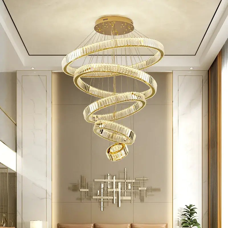 Chrome Crystal LED Chandelier