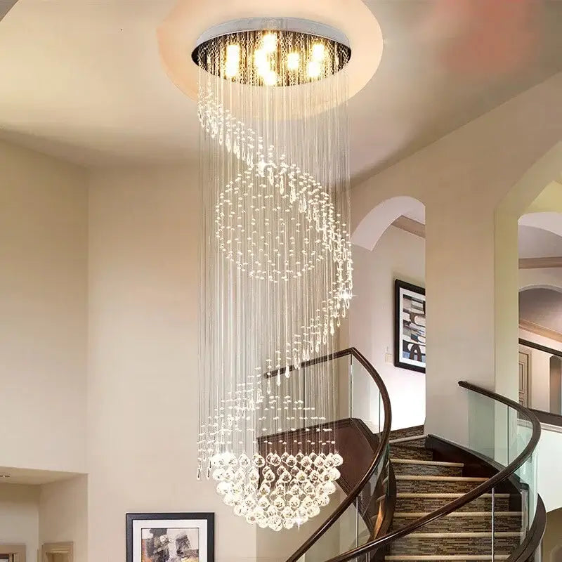 Crystal 300cm Staircase Chandelier