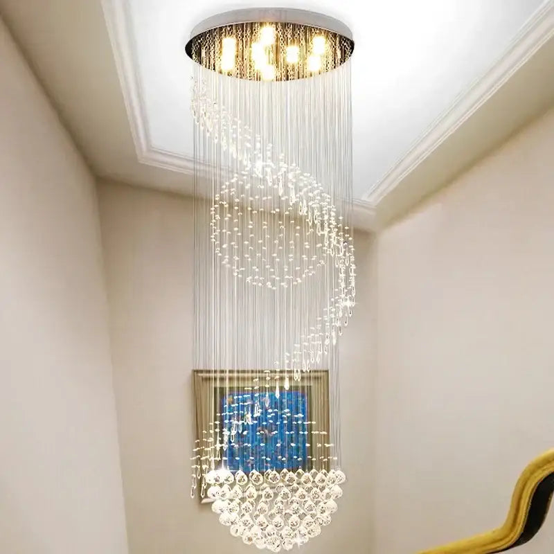 Crystal 300cm Staircase Chandelier