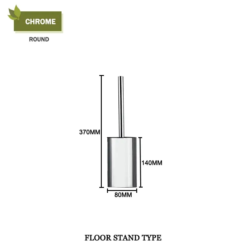 Gold Square Toilet Brush Set