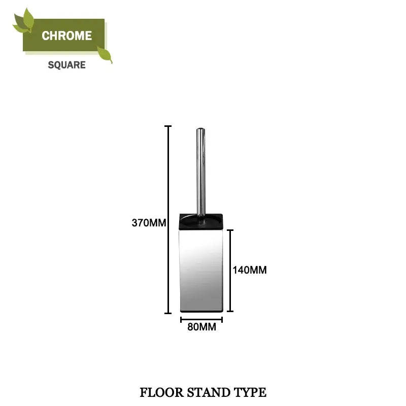 Gold Square Toilet Brush Set
