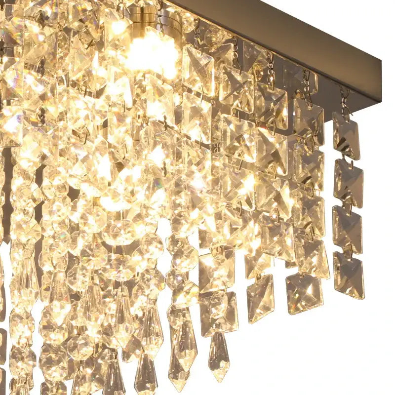 Black Crystal LED 40cm Chandelier