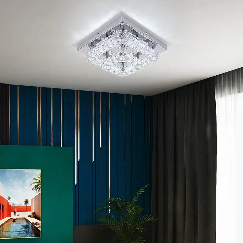 Chrome Dimmable Crystal Light