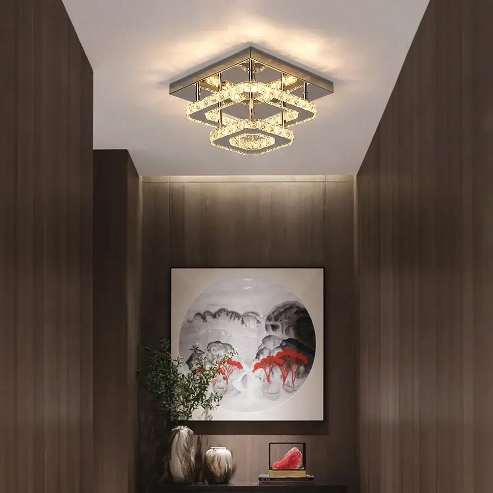 Crystal LED Dining Chandelier