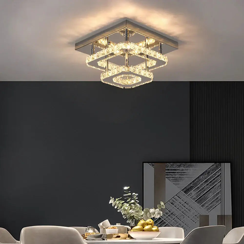 Crystal LED Dining Chandelier