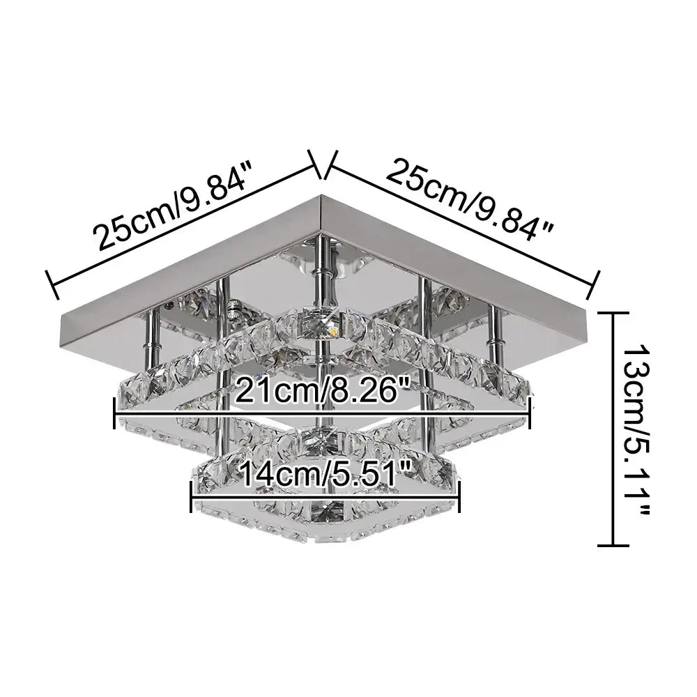 Crystal Flush Mount Ceiling Light