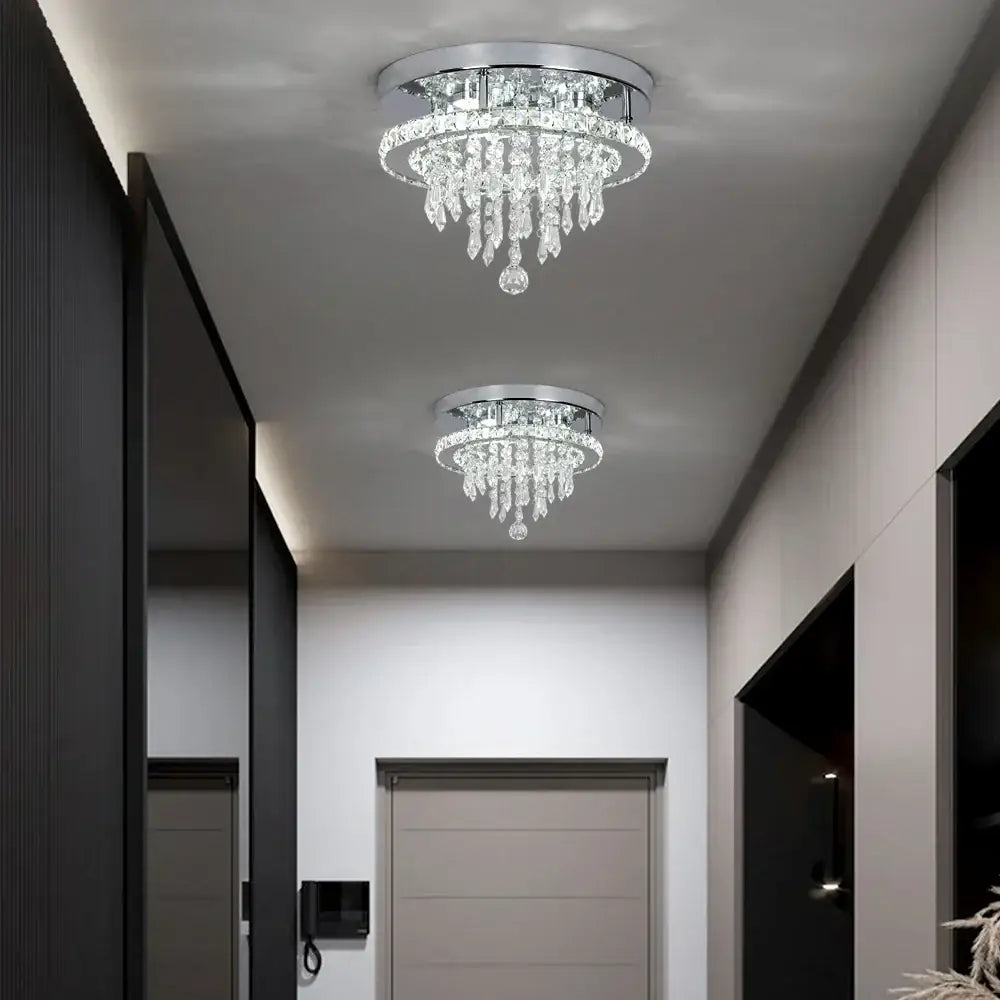 Crystal Flush Mount Ceiling Light