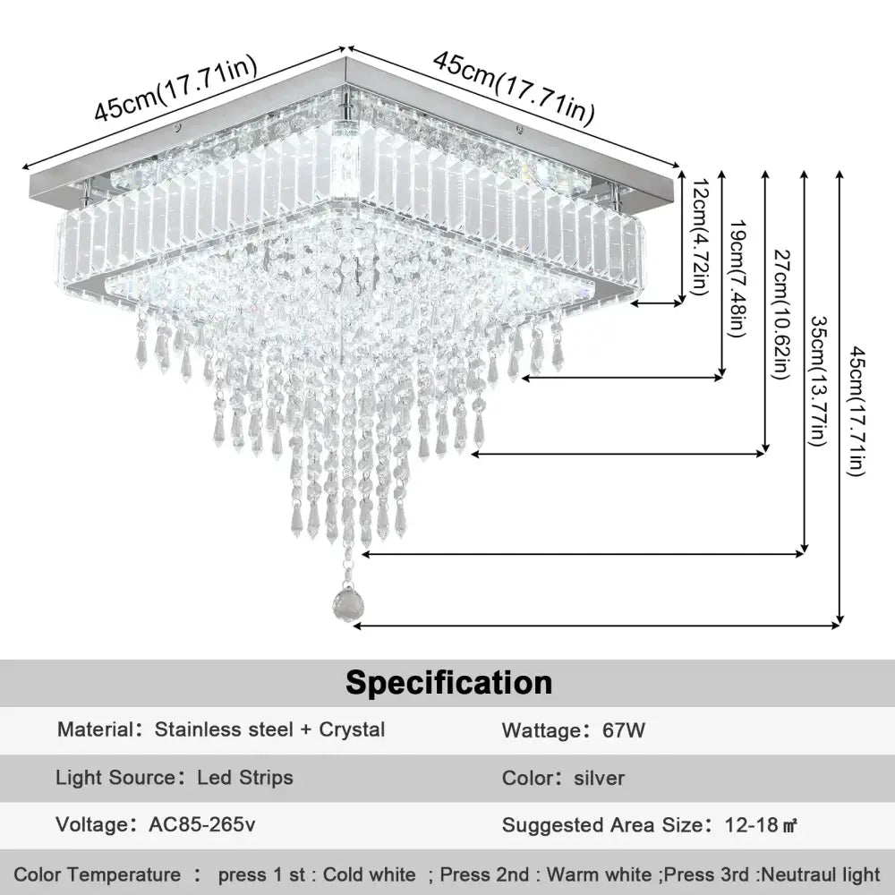 Crystal LED Pendant Chandelier