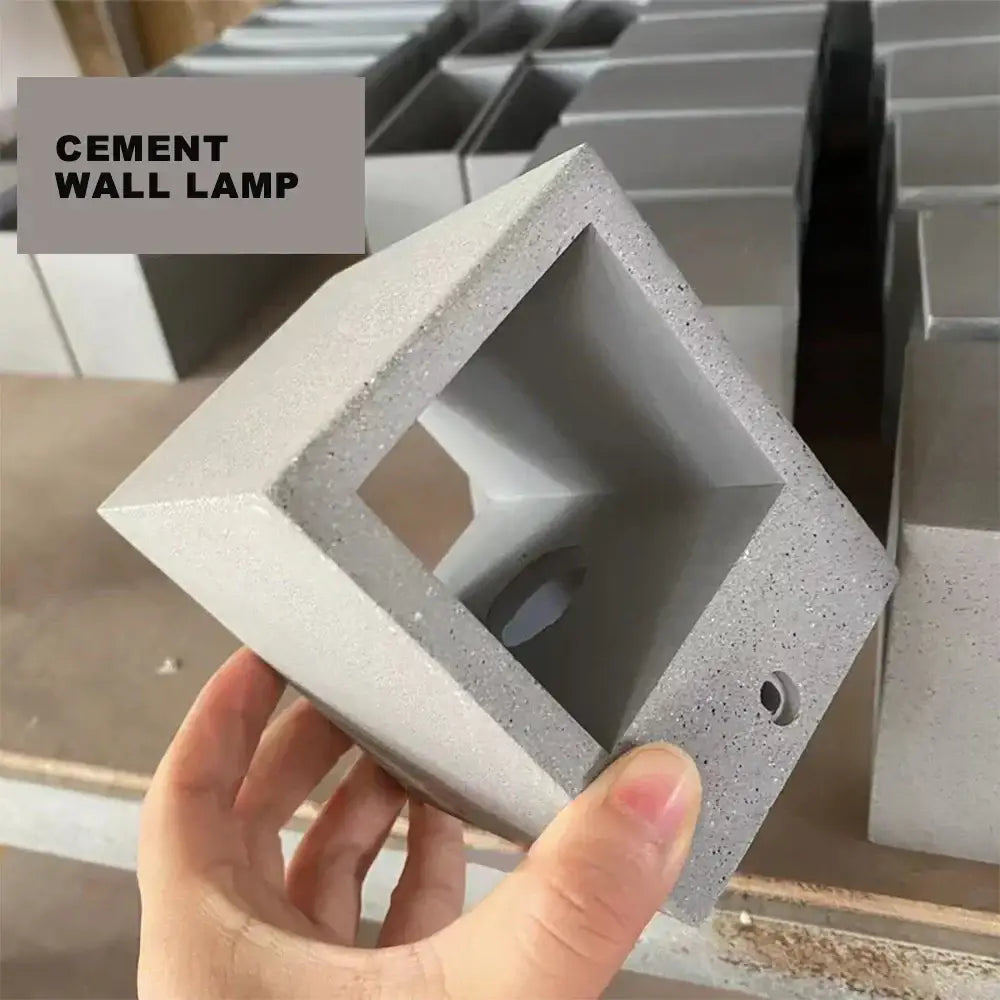 Gray Cement Wall Sconce
