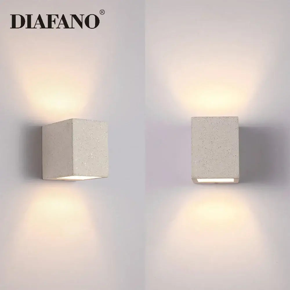 Gray Cement Wall Sconce