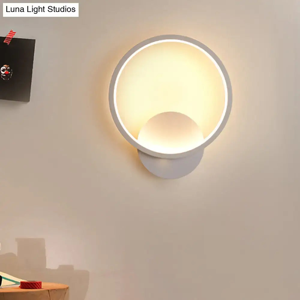White Square Wall Sconce