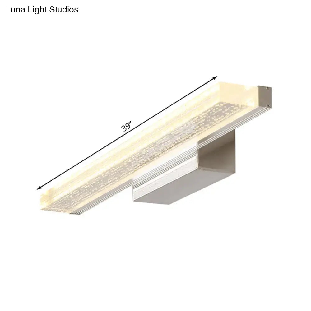 Stainless LED Bathroom Sconce