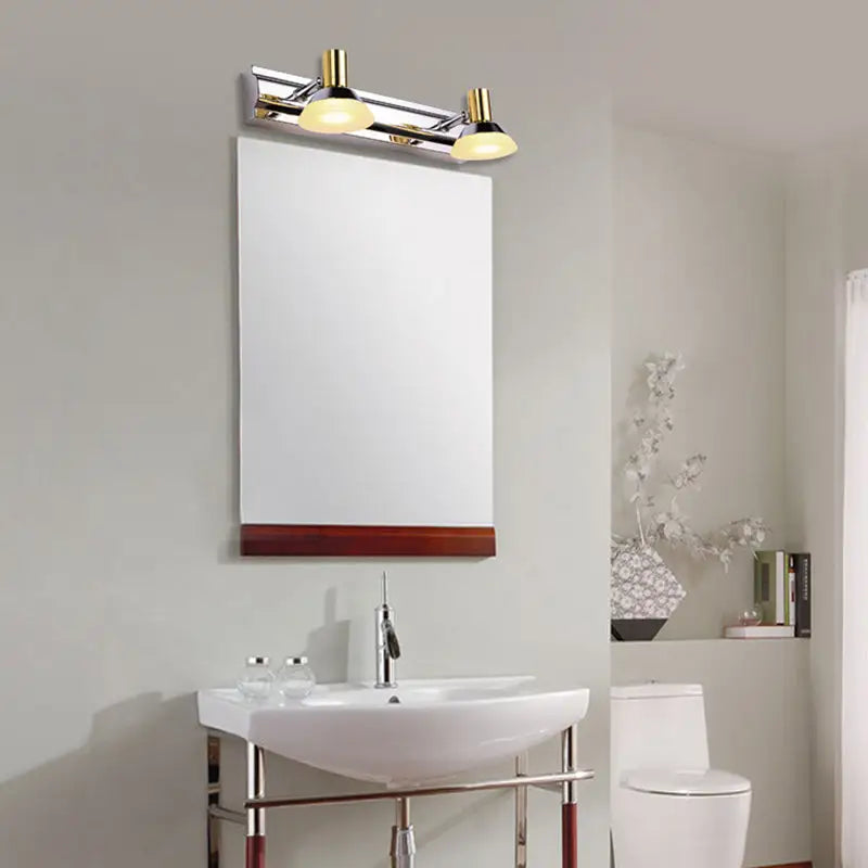 Chrome Gold Vanity Light
