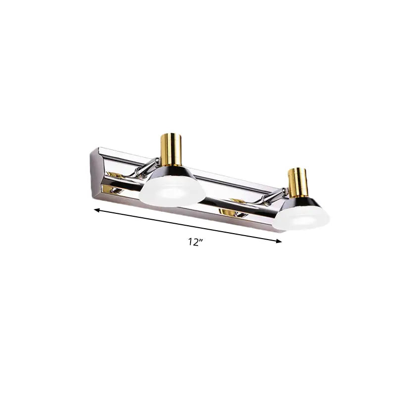 Chrome Gold Vanity Light
