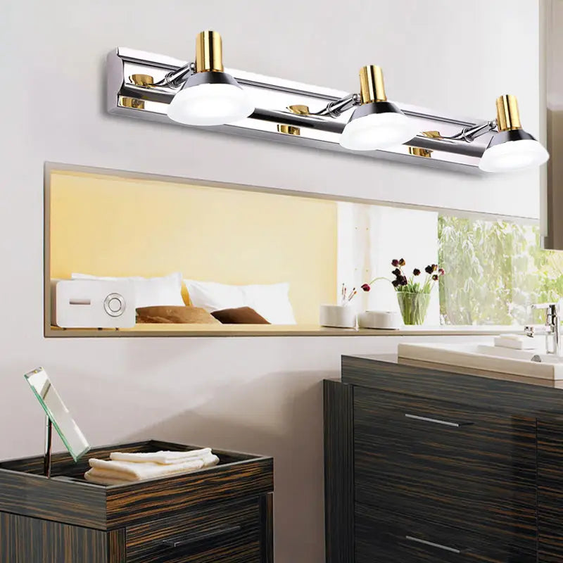 Chrome Gold Vanity Light