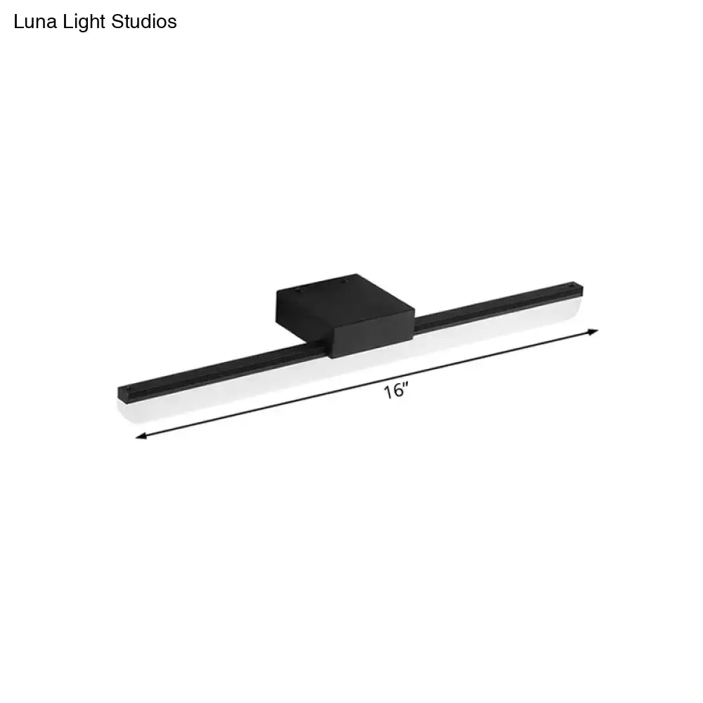 Black White Linear Sconce