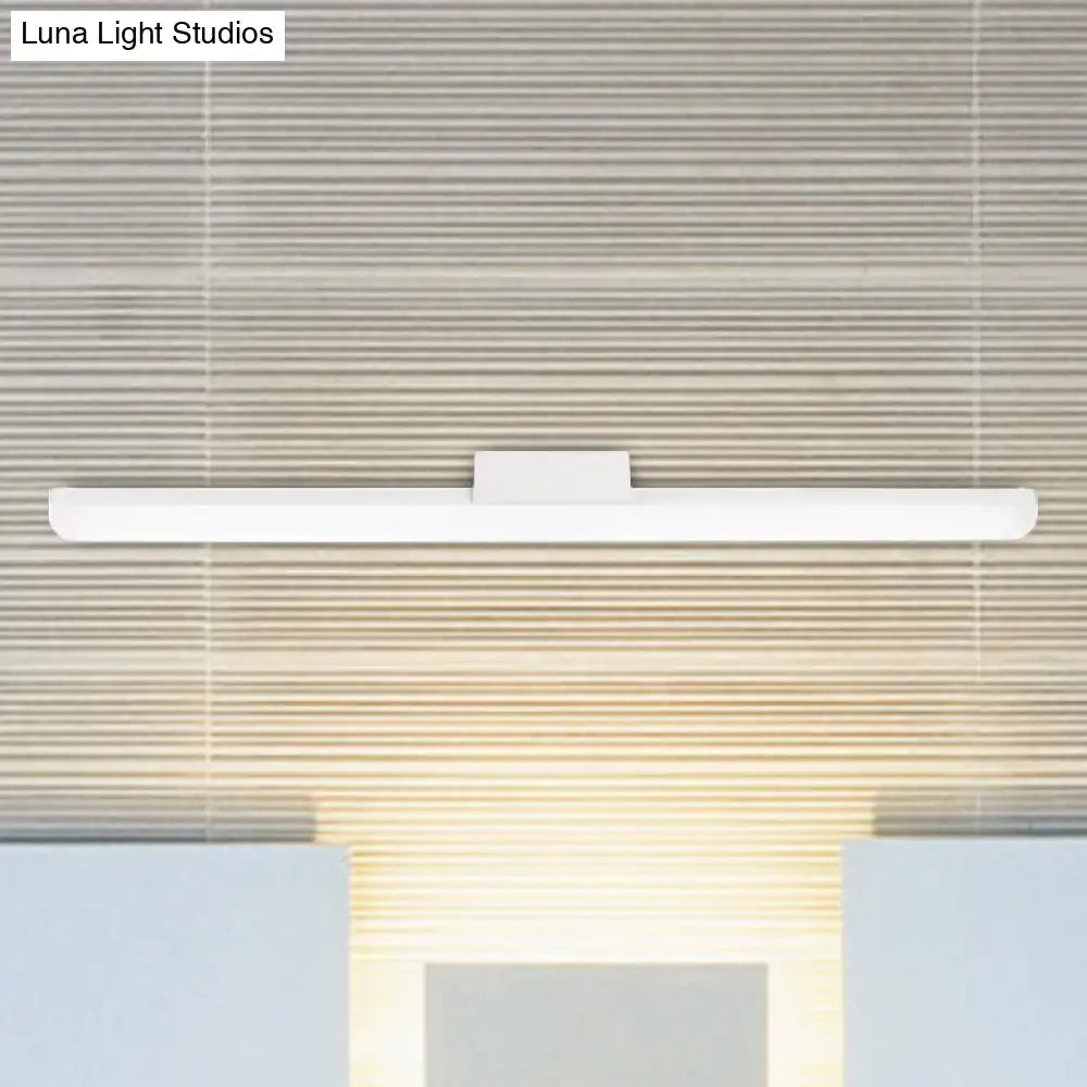 Black White Linear Sconce