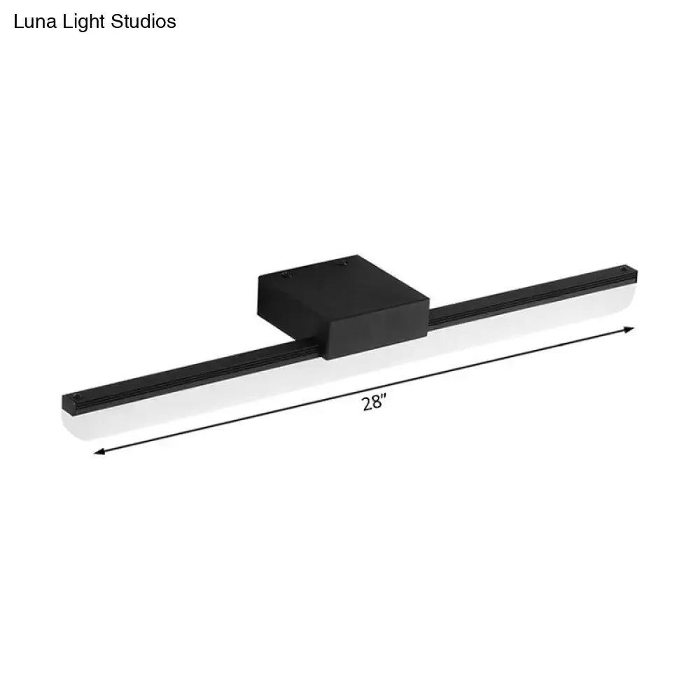 Black White Linear Sconce