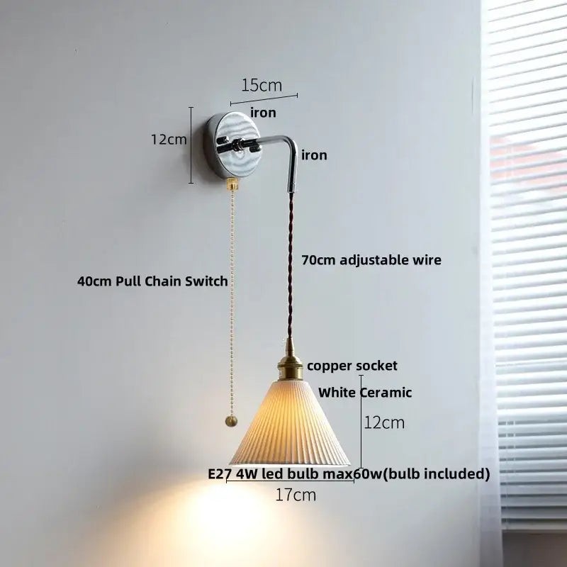 Brass Glass LED Sconce