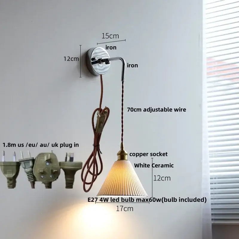 Brass Glass LED Sconce