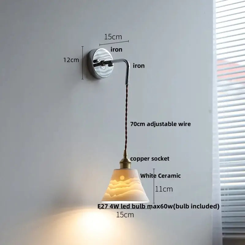 Brass Glass LED Sconce