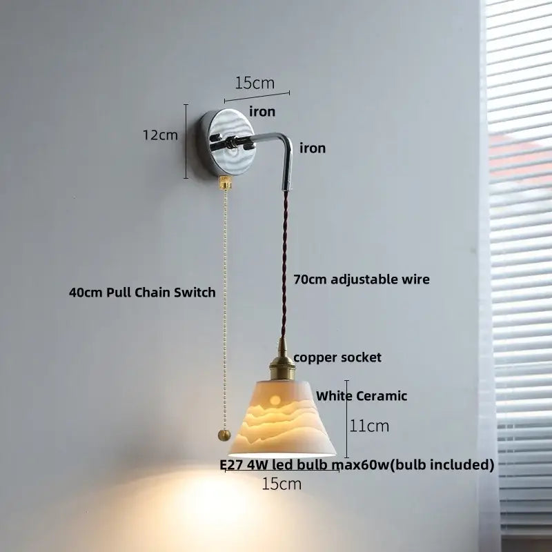 Brass Glass LED Sconce