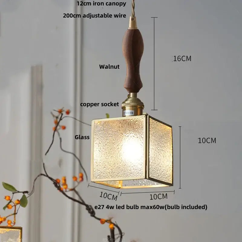 Copper Glass Pendant Lamp