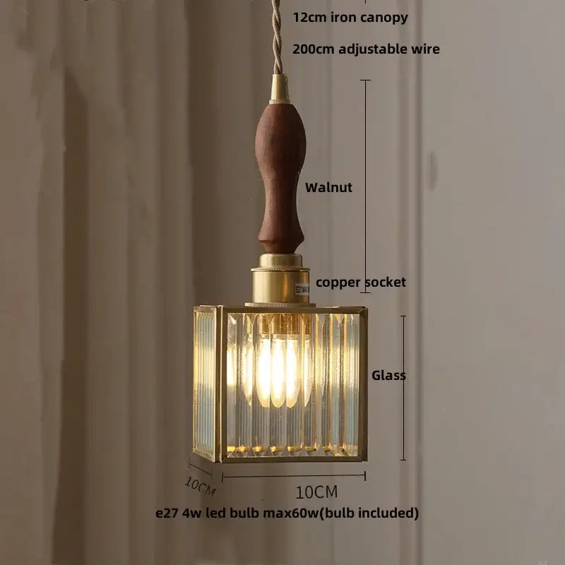 Copper Glass Pendant Lamp