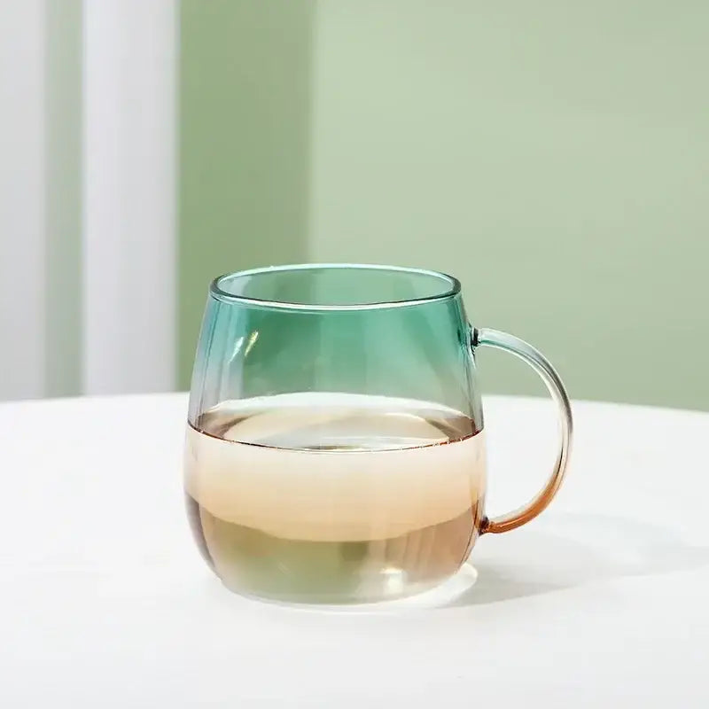 Teal Glass Teapot Set