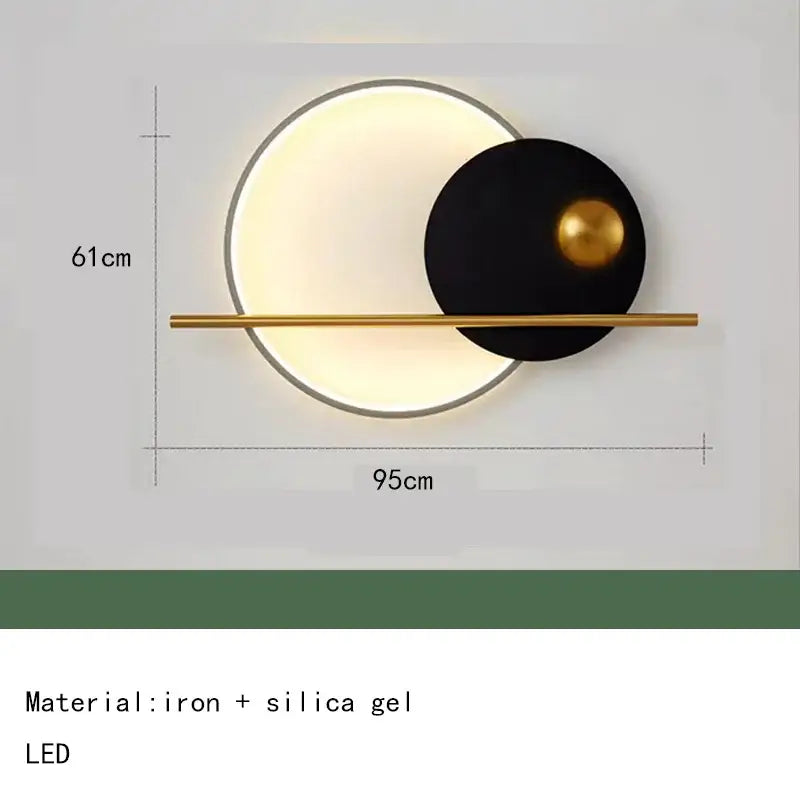 Teal Gold LED Sconce