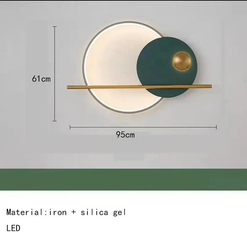 Teal Gold LED Sconce
