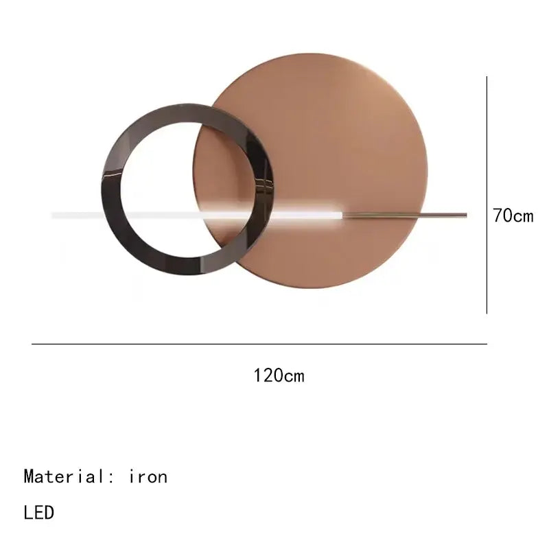 Teal Gold LED Sconce
