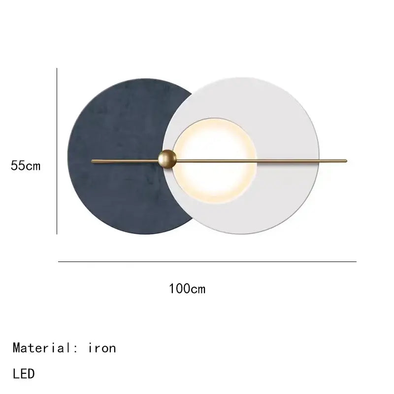 Teal Gold LED Sconce