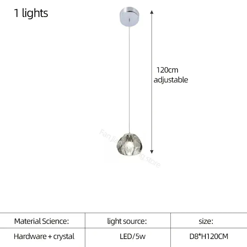 LED Crystal Pendant Light