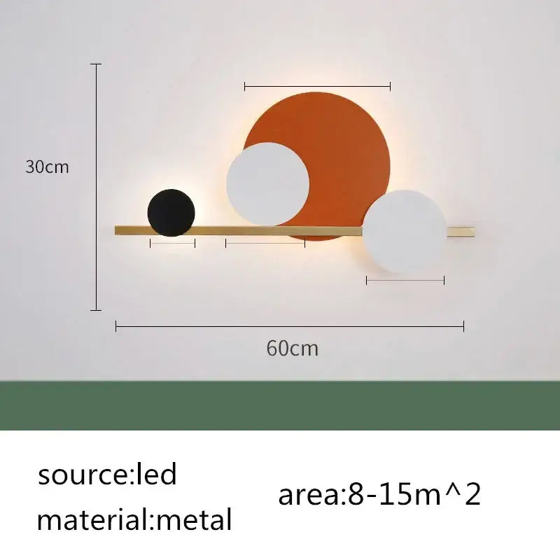 Terracotta Circular Wall Lamp
