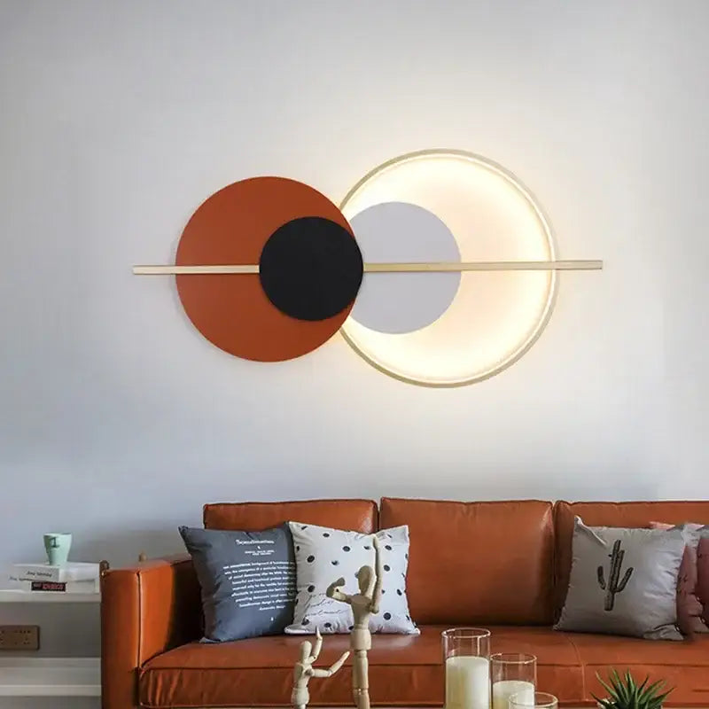 Terracotta Circular Wall Lamp