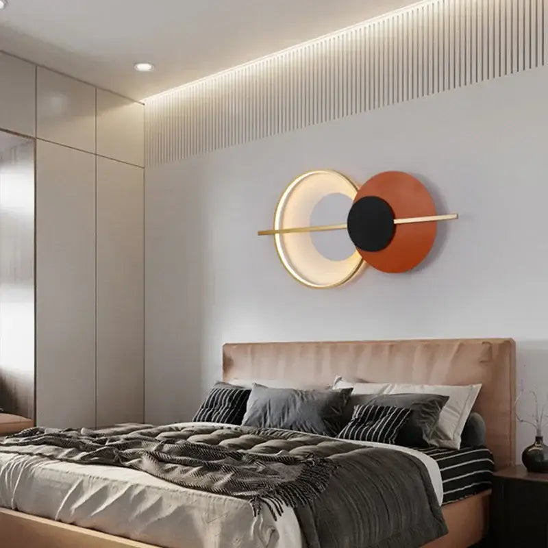 Terracotta Circular Wall Lamp