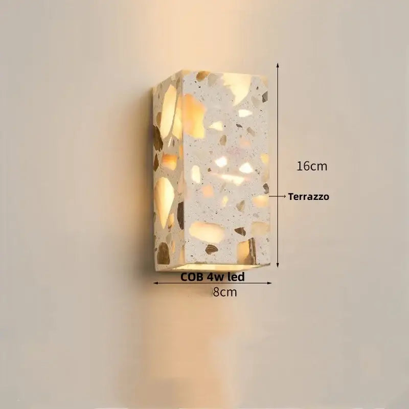 Terrazzo Cube Wall Light