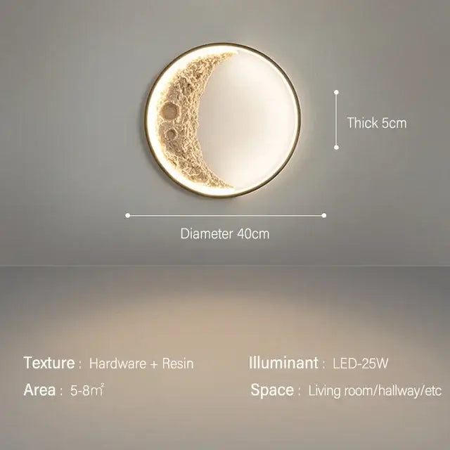 Crescent Moon Wall Lamp