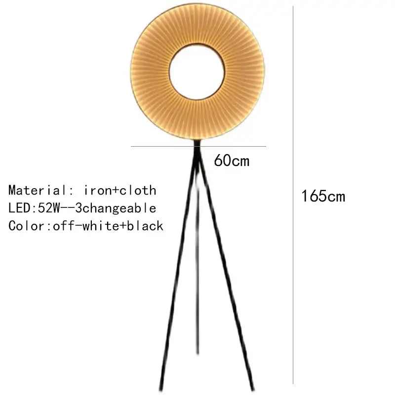 Fabric Round Pendant Light