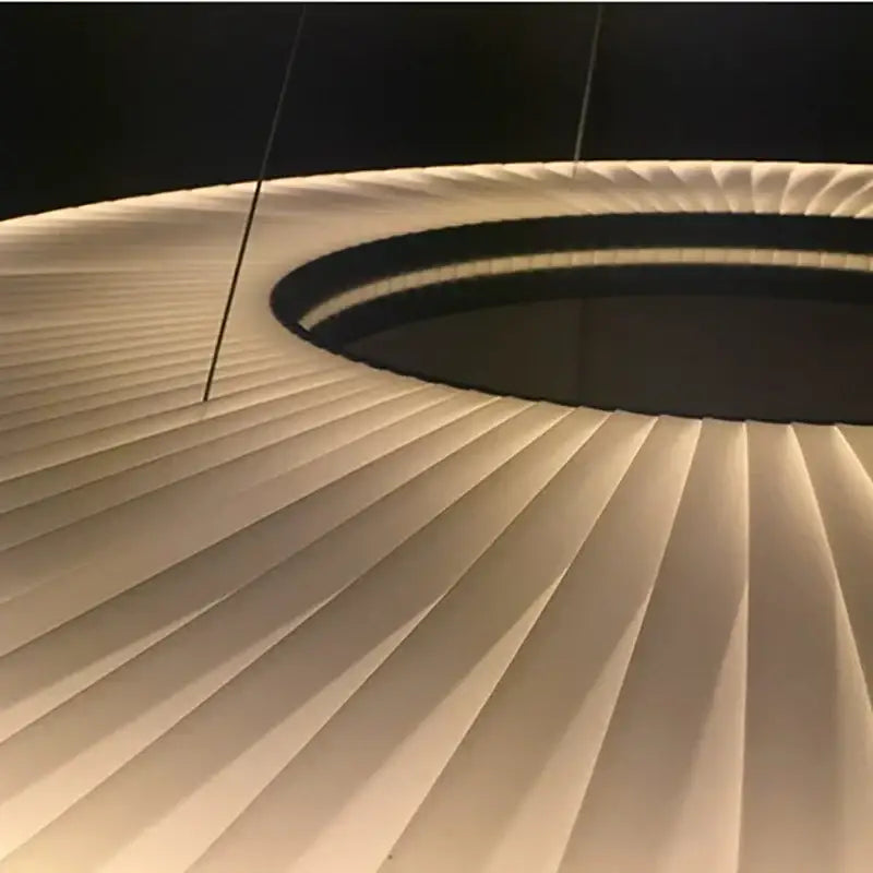 Fabric Round Pendant Light