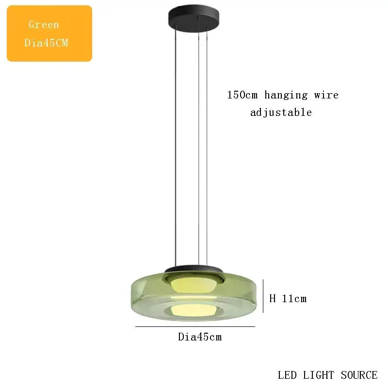 Amber Glass Danish Kitchen Pendant Light