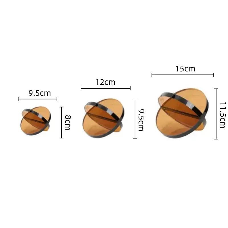 Tinted Glass Ball Semicircle