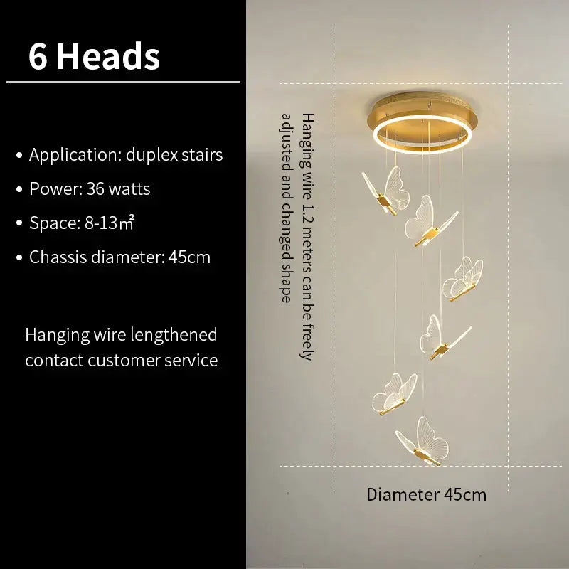 Butterfly Pendant Stair Light