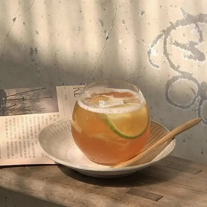Amber Glass Coffee Mug