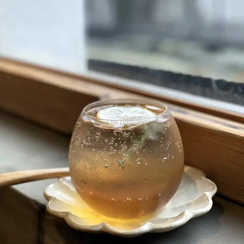 Amber Glass Coffee Mug
