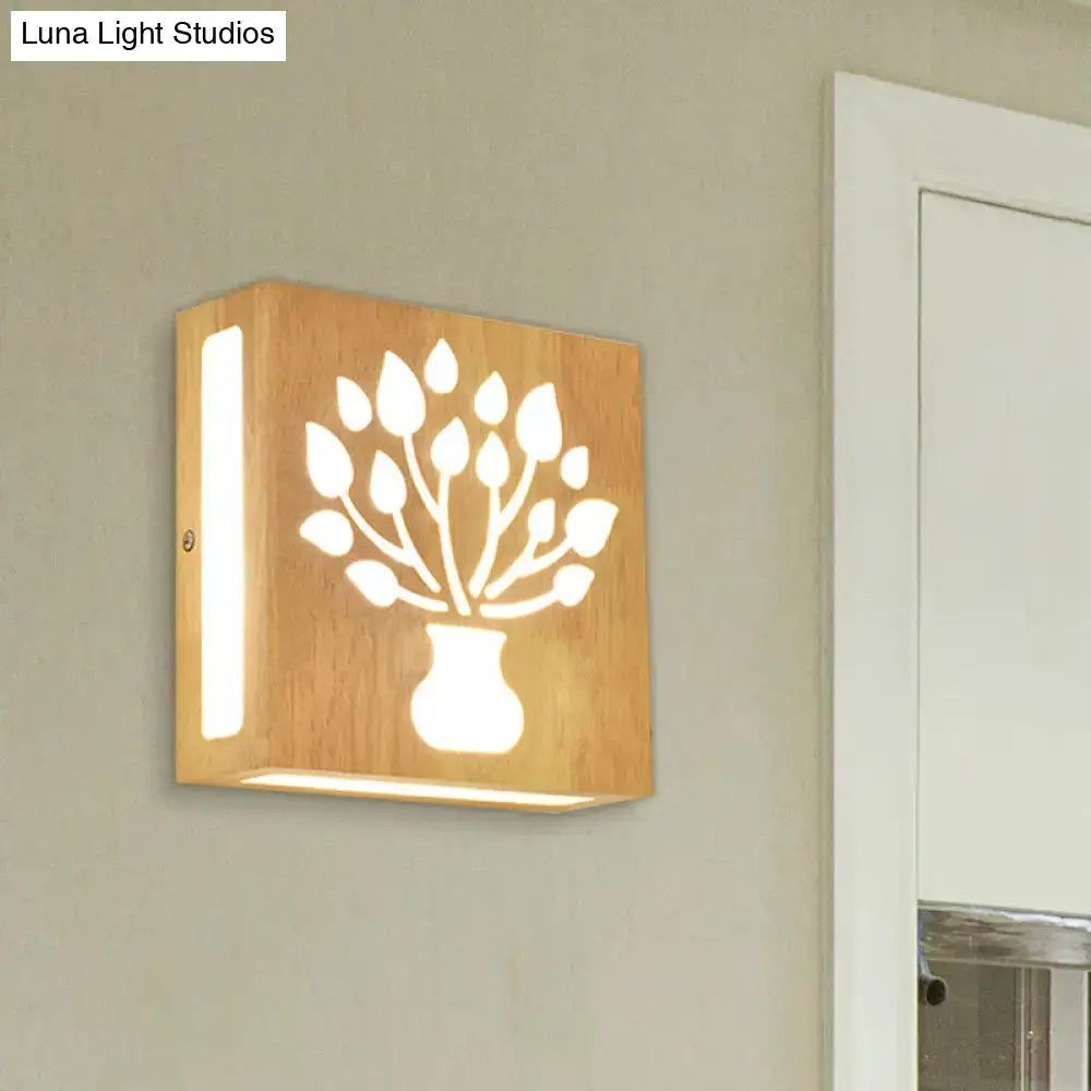 Bamboo Tree Pattern Wall Light
