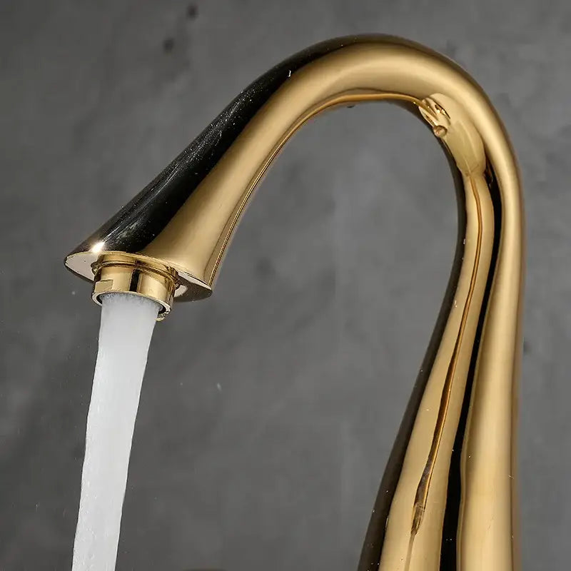 Black Gold Basin Faucet Waterfall Spout